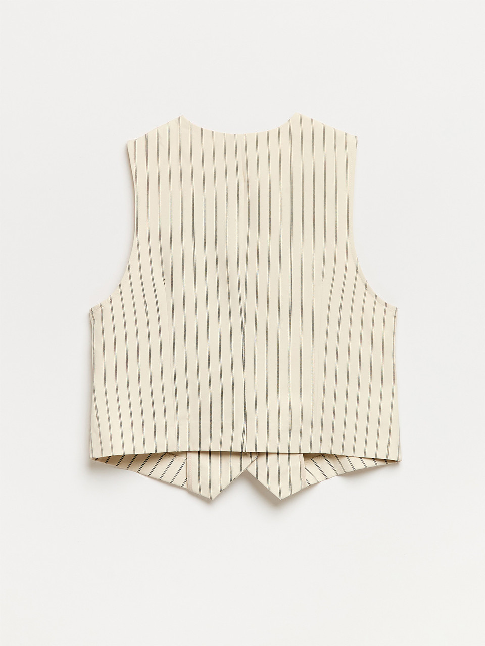 Button-Front Striped Vest