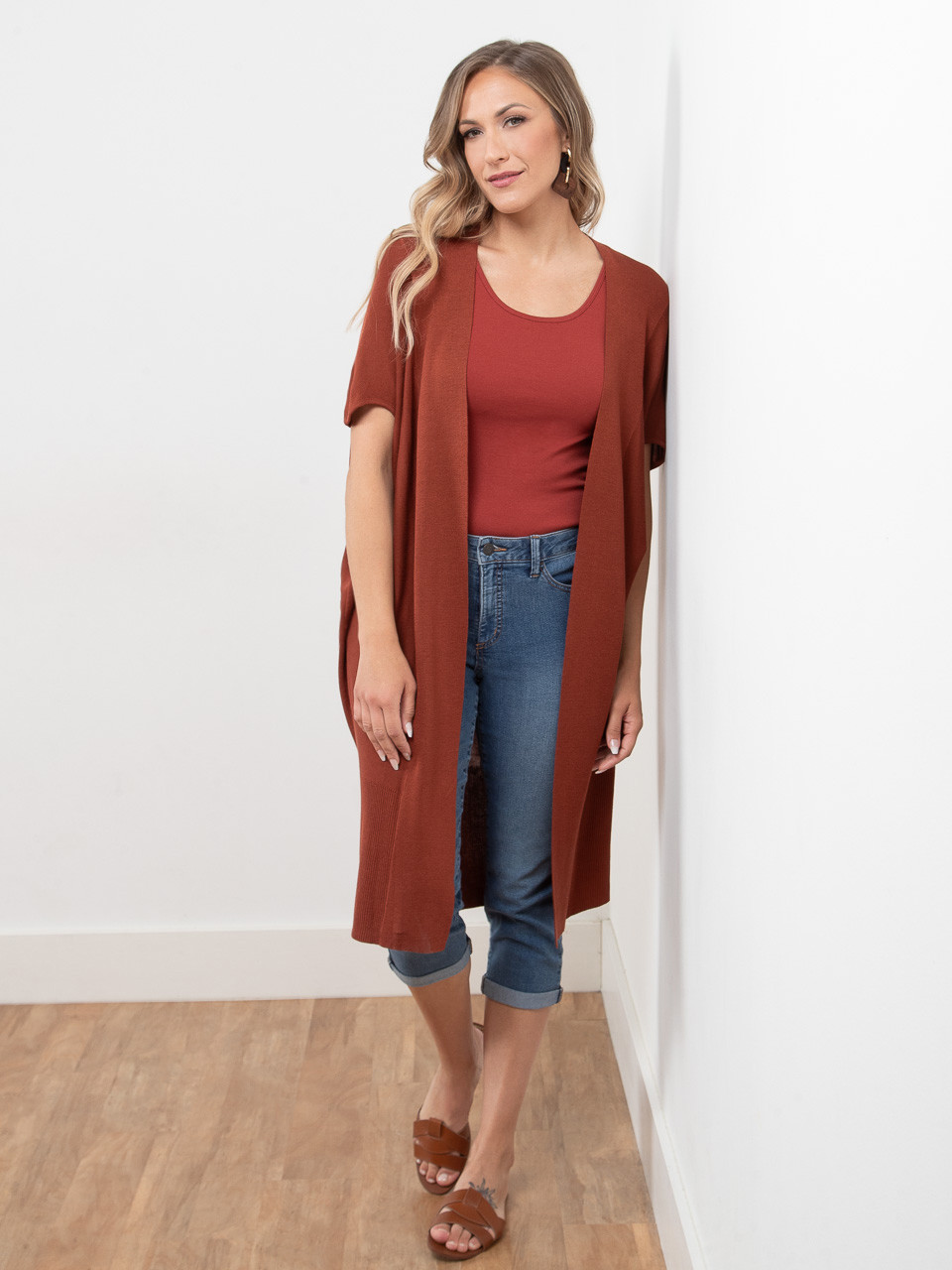 Long Knit Cocoon Cover Up
