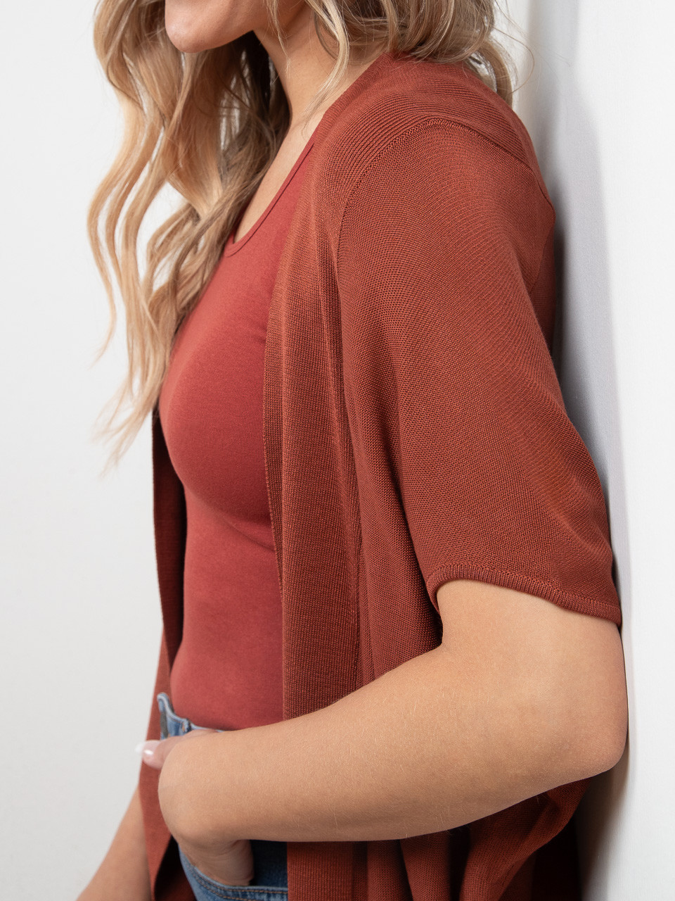 Long Knit Cocoon Cover Up