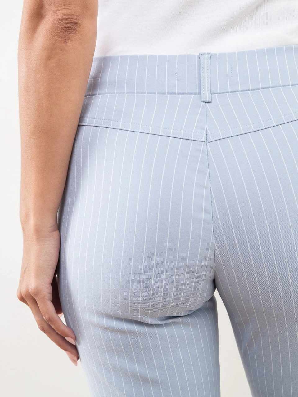 Emily Chambray Stripe Capri
