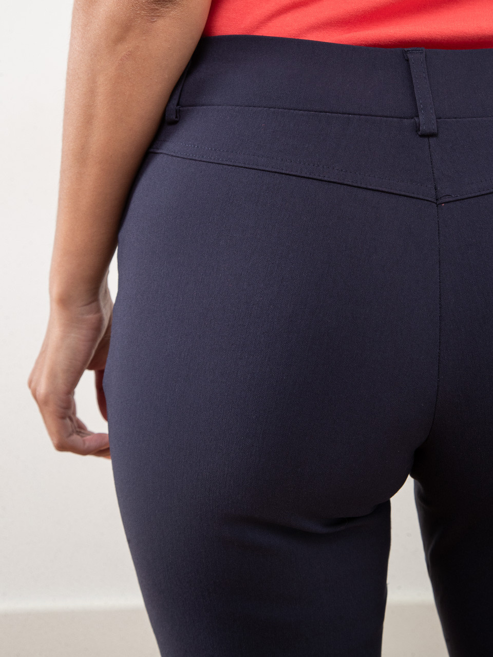 Emily Microtwill Short in Navy