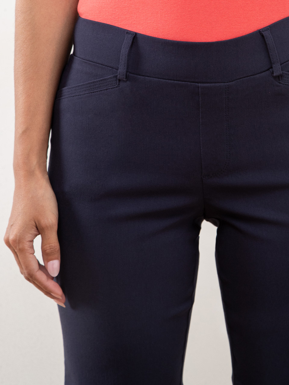 Emily Microtwill Short in Navy