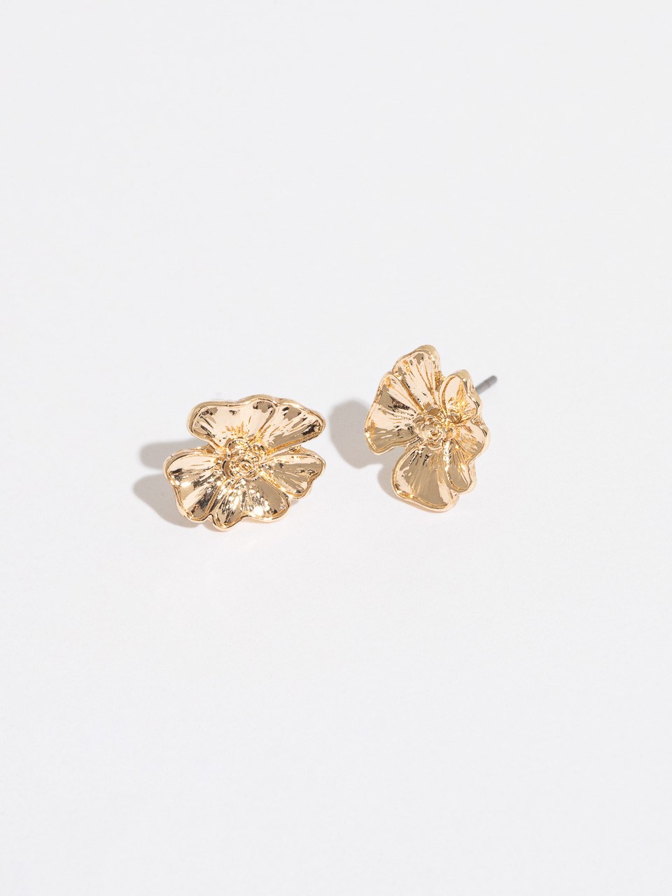 Gold Floral Earring Trio