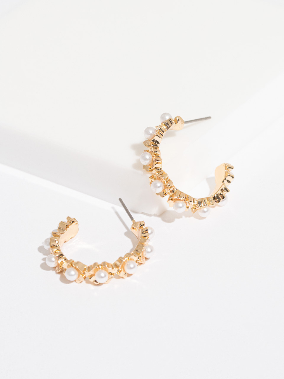 Gold Floral Earring Trio