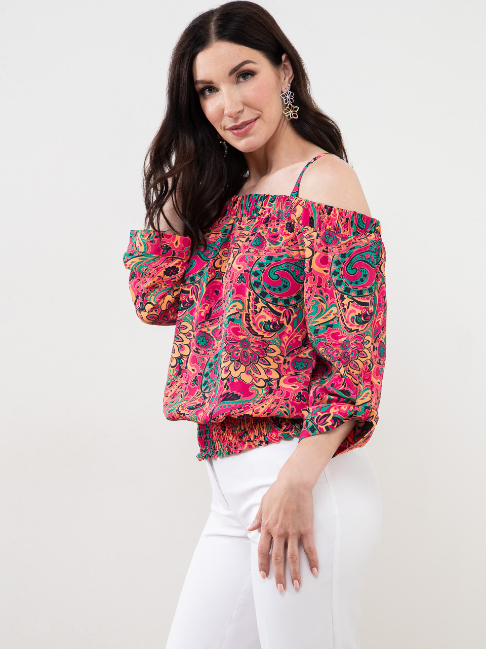 トップス YILON BIJOU OFFSHOULDER BLOUSE yilon BIJOU OFFSHOULDER BLOUSE yilon イロン BIJOU