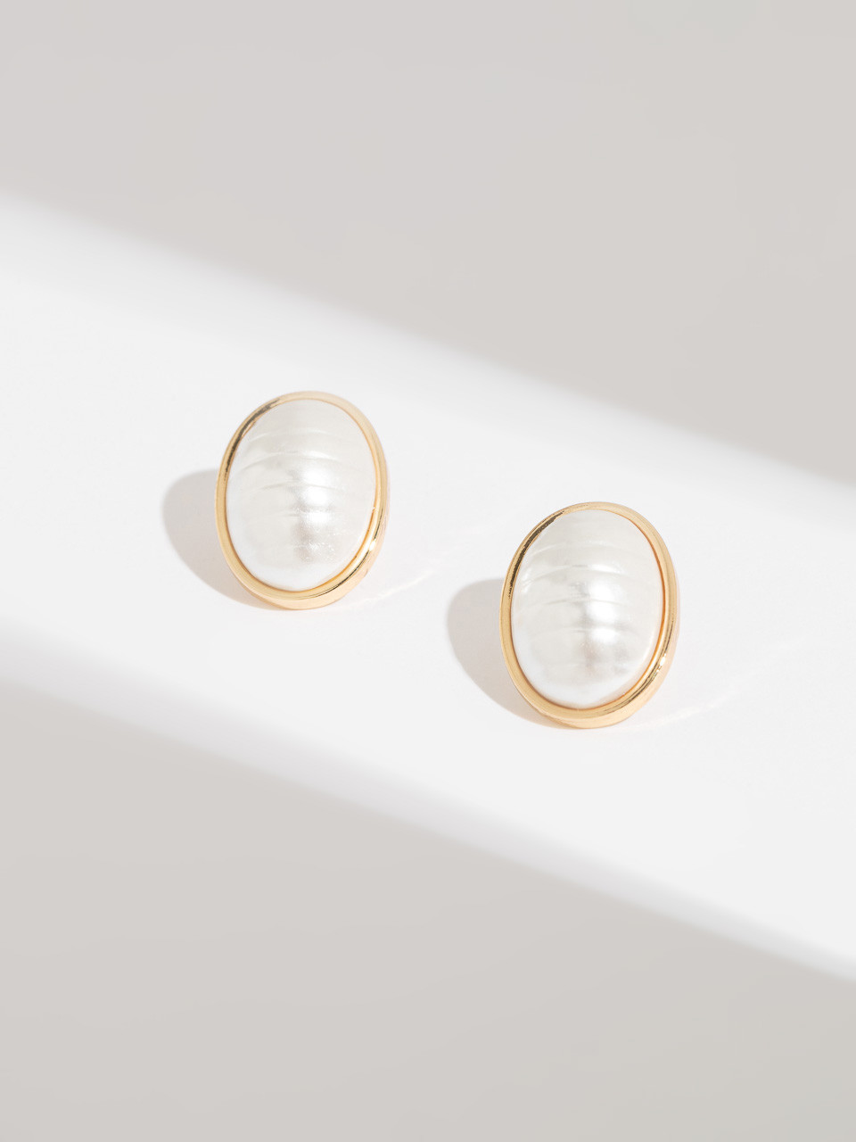 Pearl Stud Statement Earrings