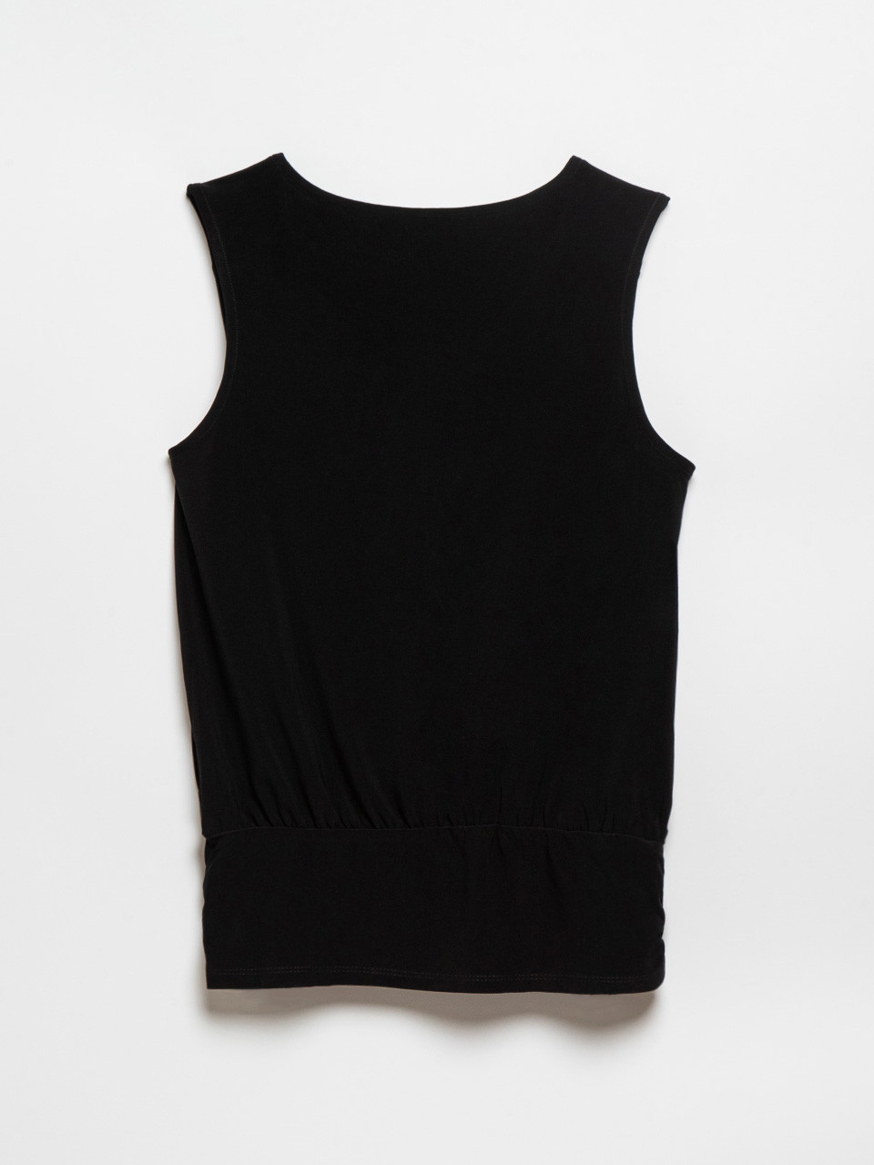 Sleeveless Black Top with Hardware by Jules & Leopold | Cleo