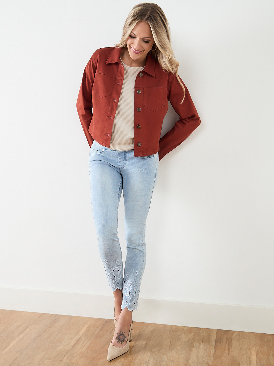 Cropped Denim Jacket
