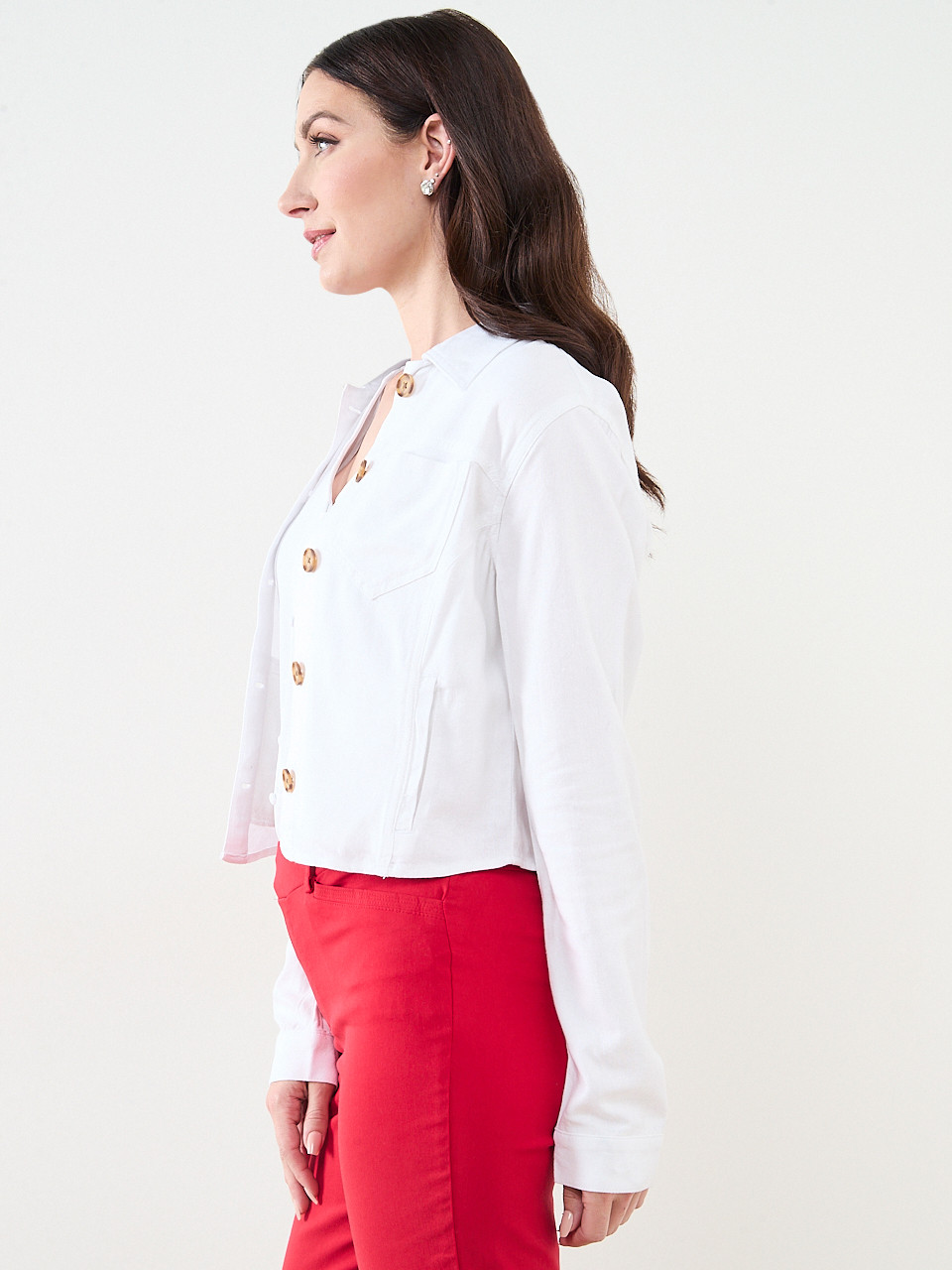 Linen Trucker Jacket