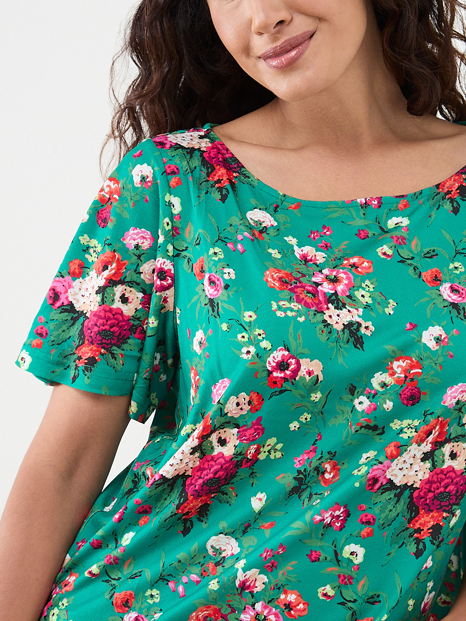 Relaxed Fit Flutter Sleeve Top
