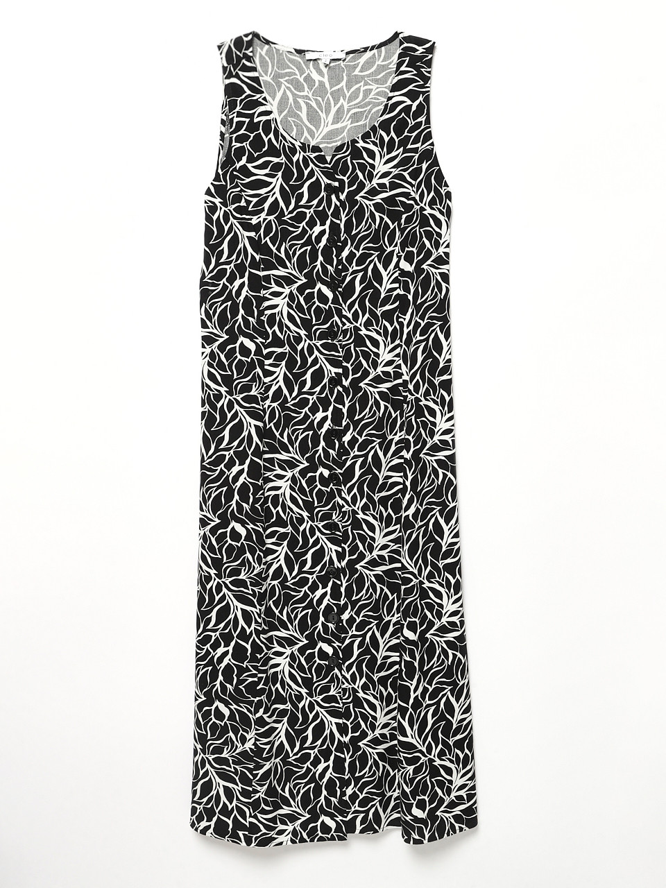 Button Front Midi-Dress
