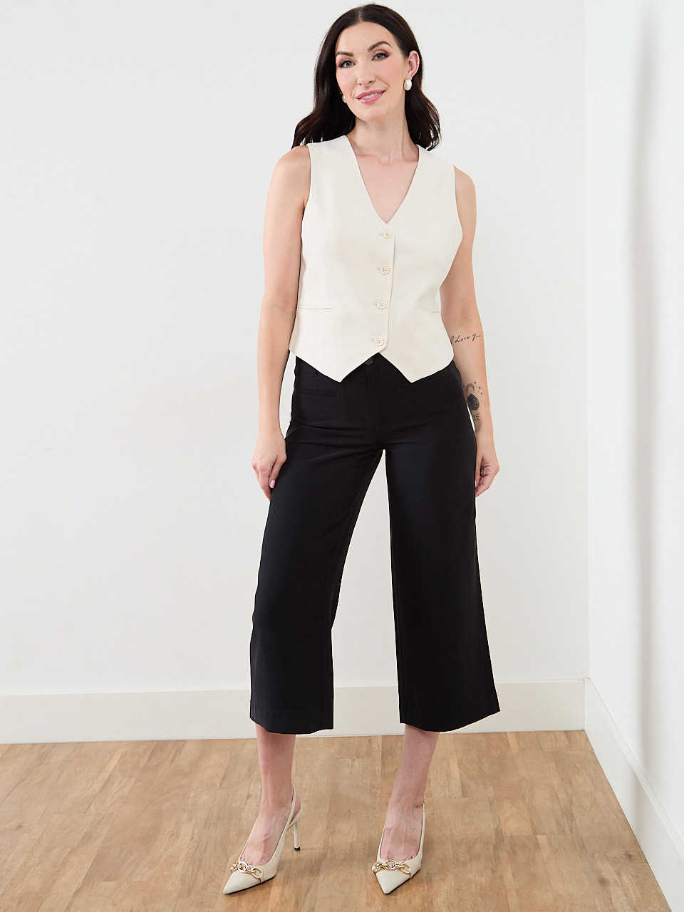 Button Front Vest