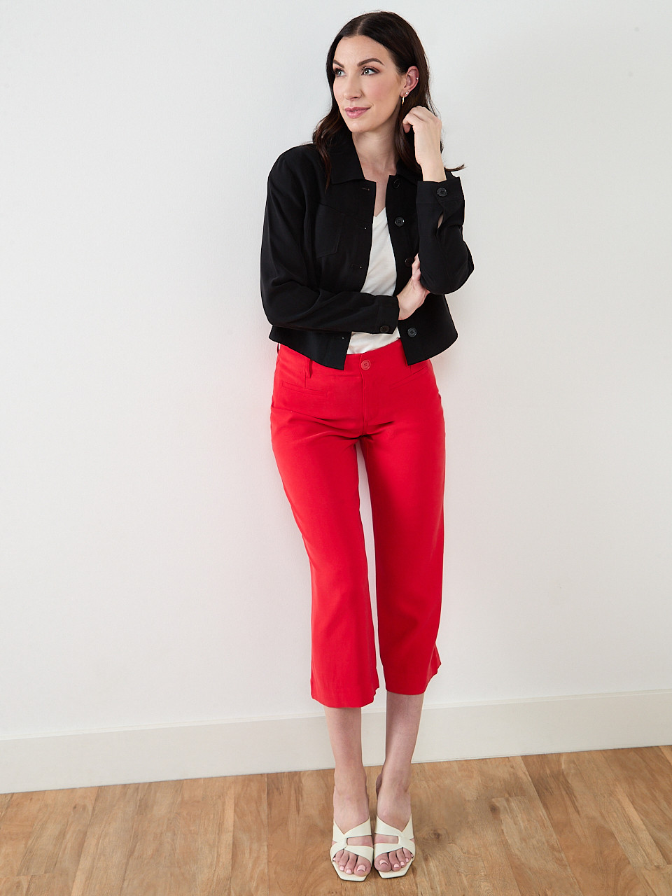 Crop Jacket in Black
