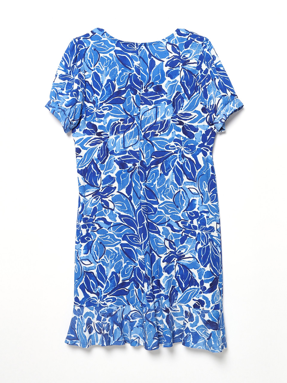 Petite Ruffle Hem Knee-Length Dress