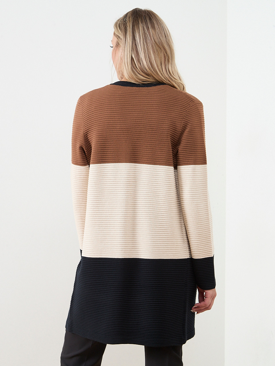 Knit Colourblock Ottoman Sweater