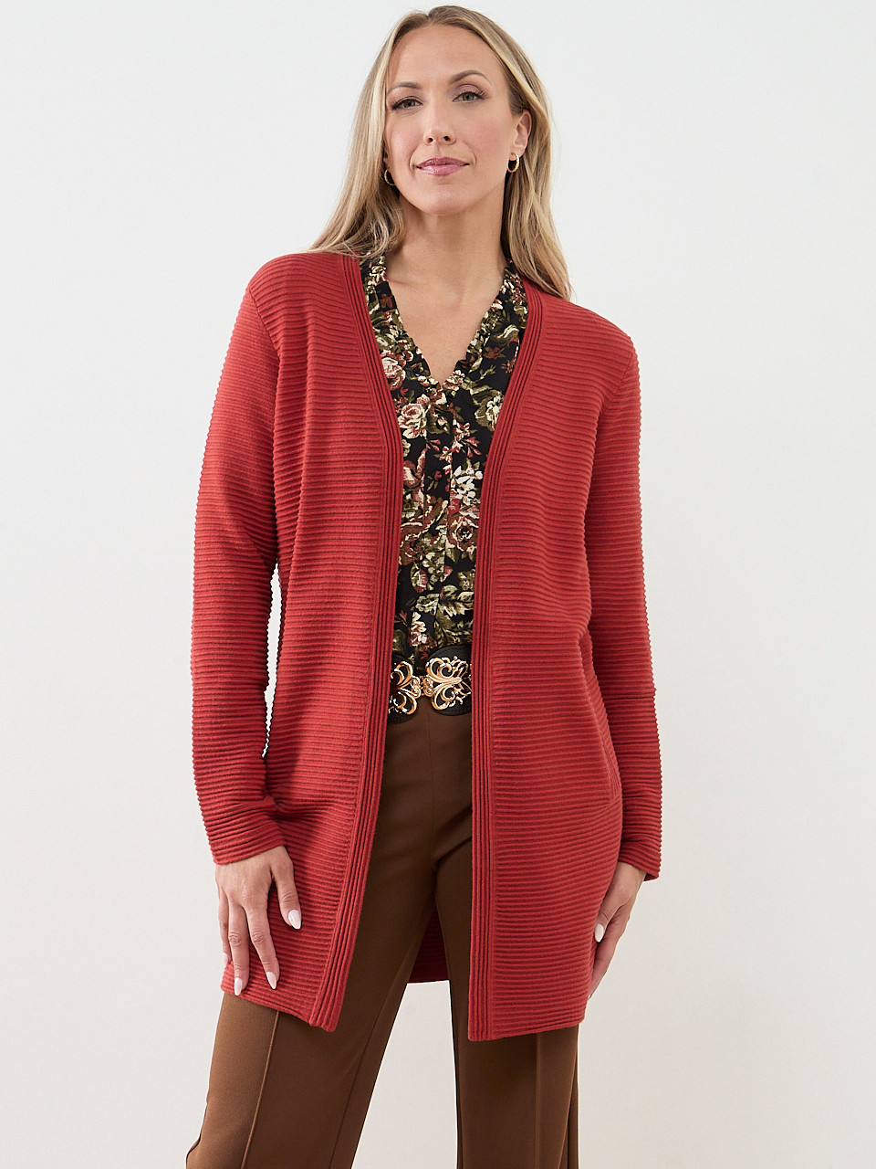 Long Sleeve Ottoman Cardigan