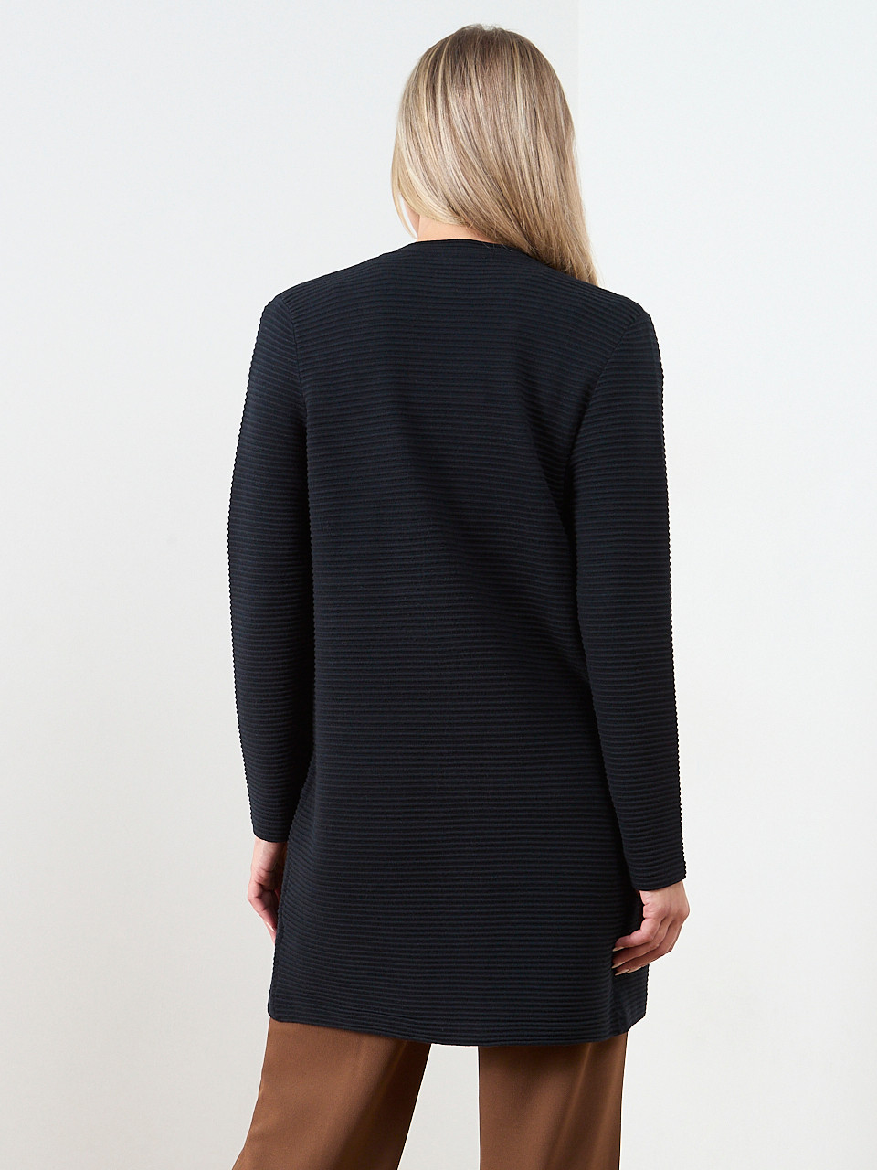 Long Sleeve Ottoman Cardigan Sweater