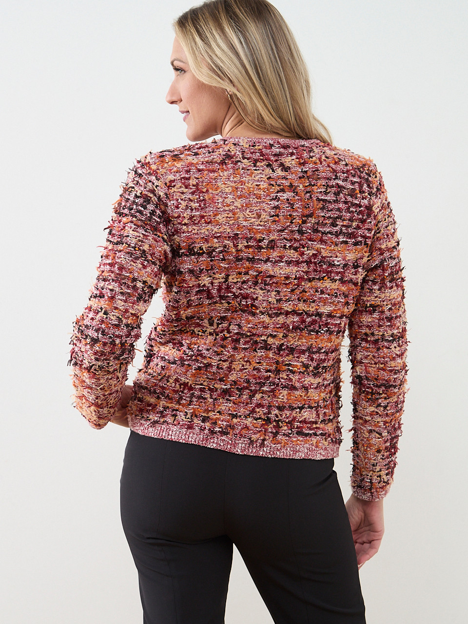 Long Sleeve Textured Button Jacket