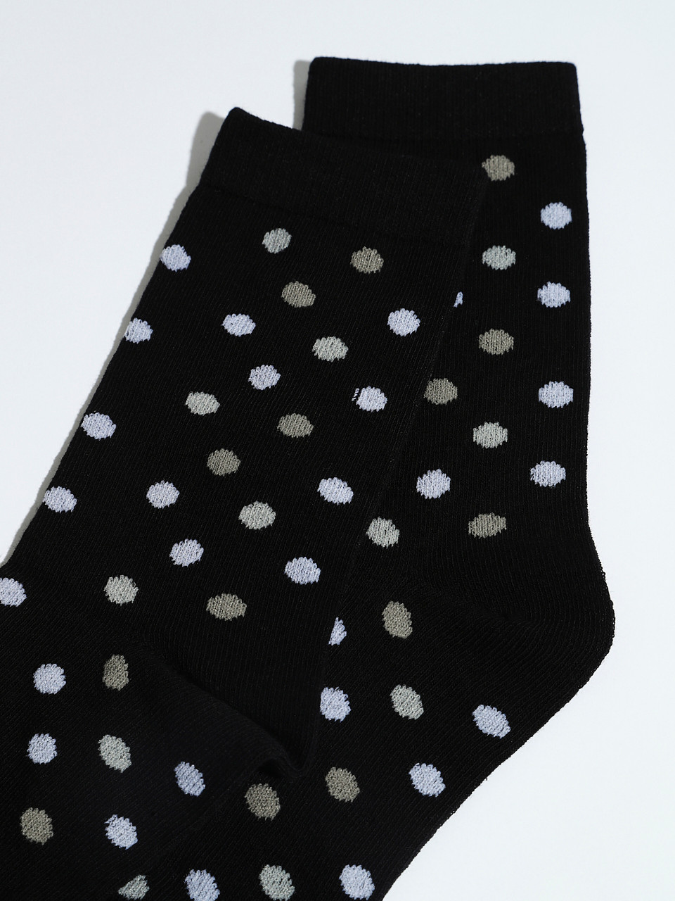 Multi Coloured Polka Dot Crew Socks