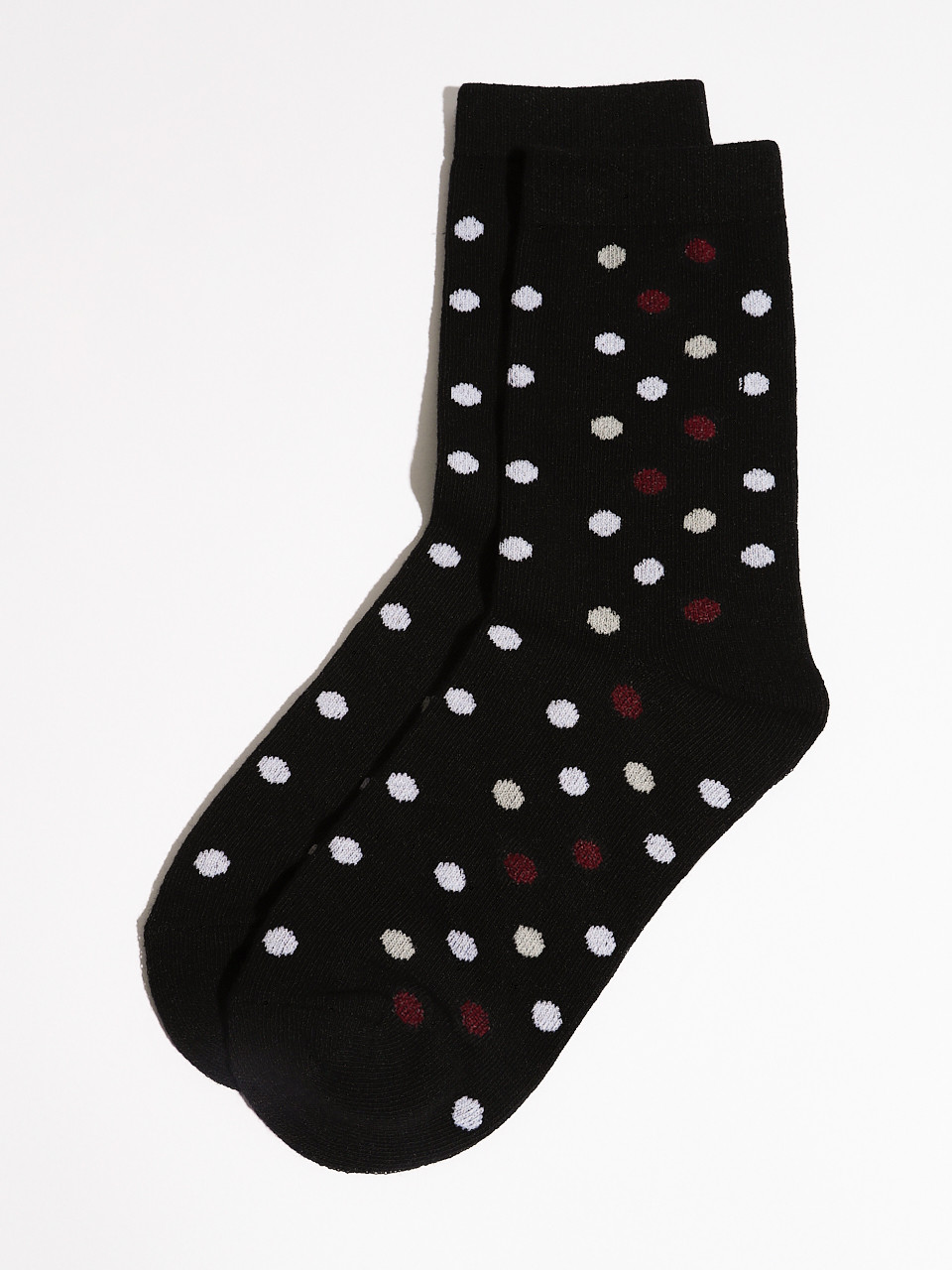 Multi-Coloured Polka Dot Crew Socks