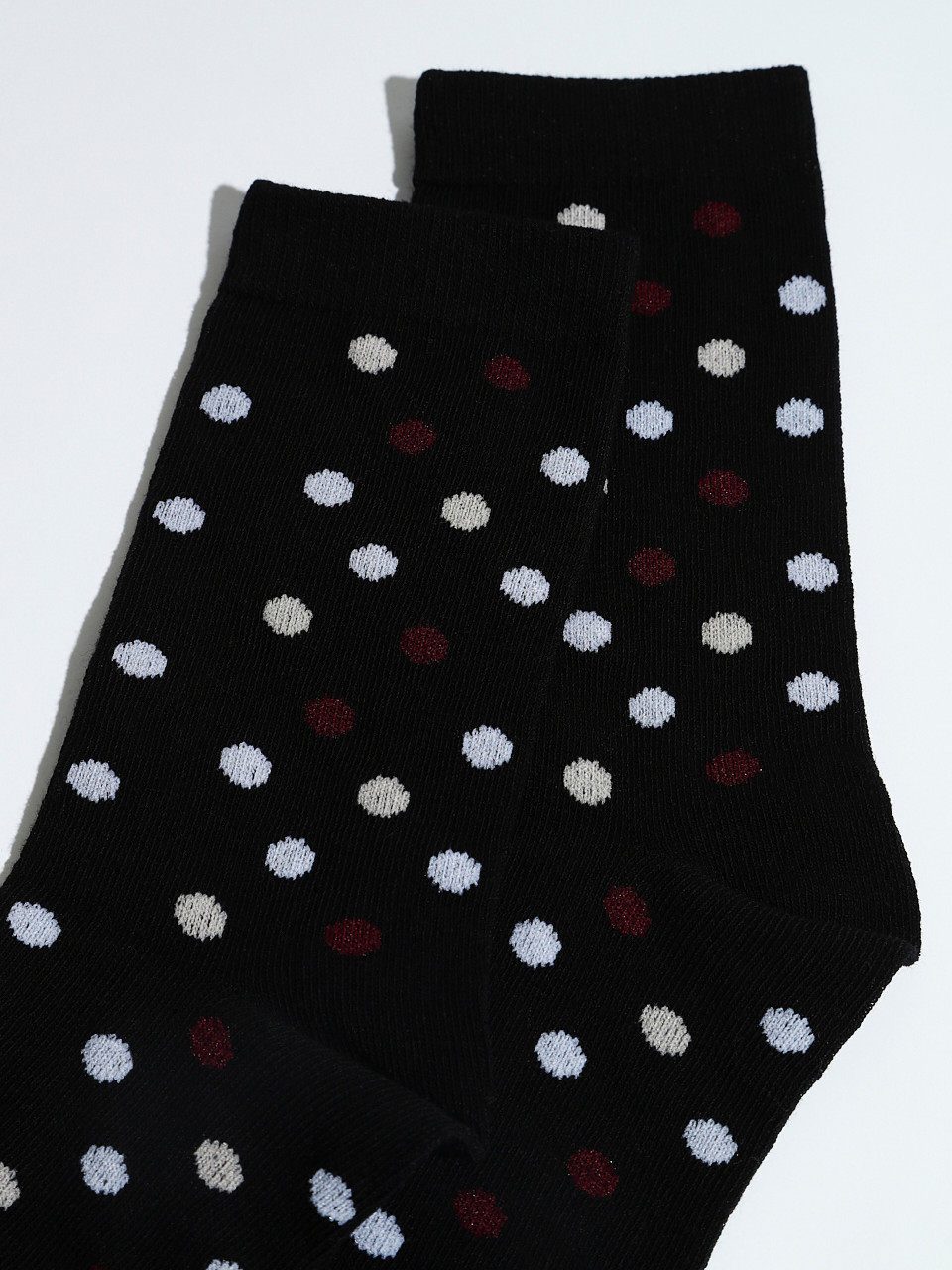 Multi-Coloured Polka Dot Crew Socks