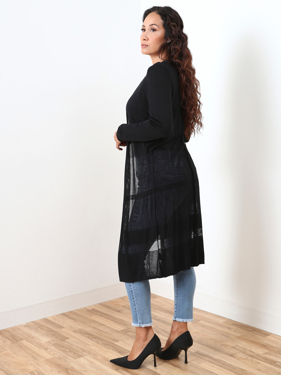 Petite Lightweight Pointelle Cardigan