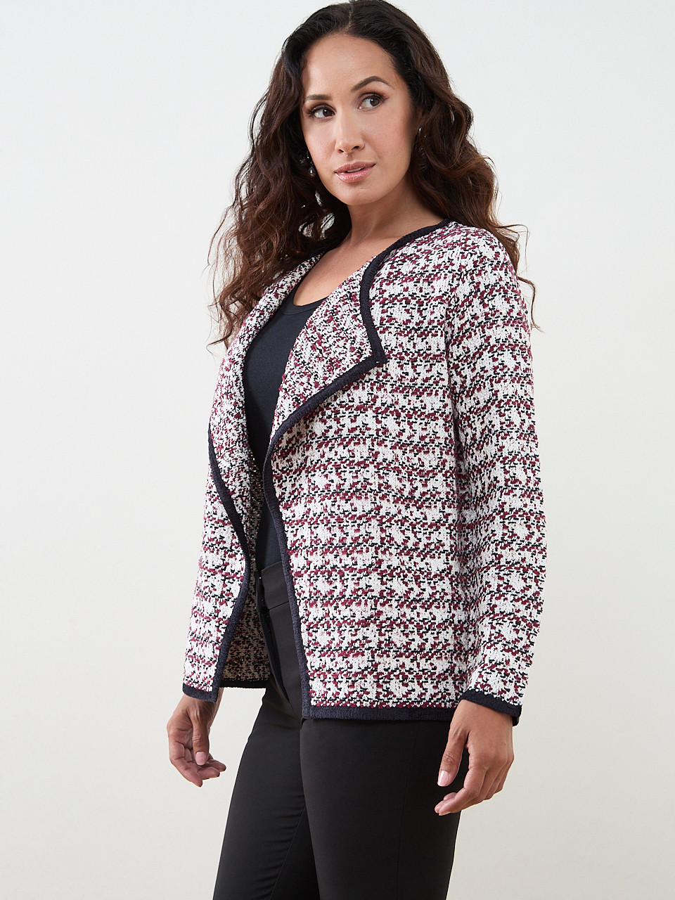 Petite Long Sleeve Collar Jacket