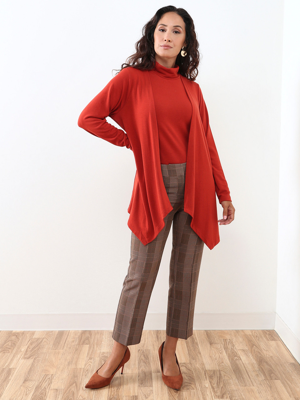 Petite Open Front Light Weight Topper