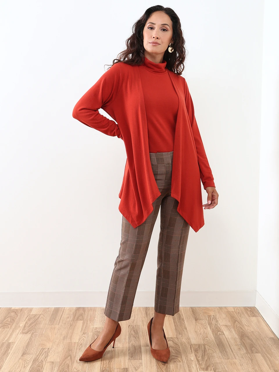 Petite Open Front Light Weight Topper