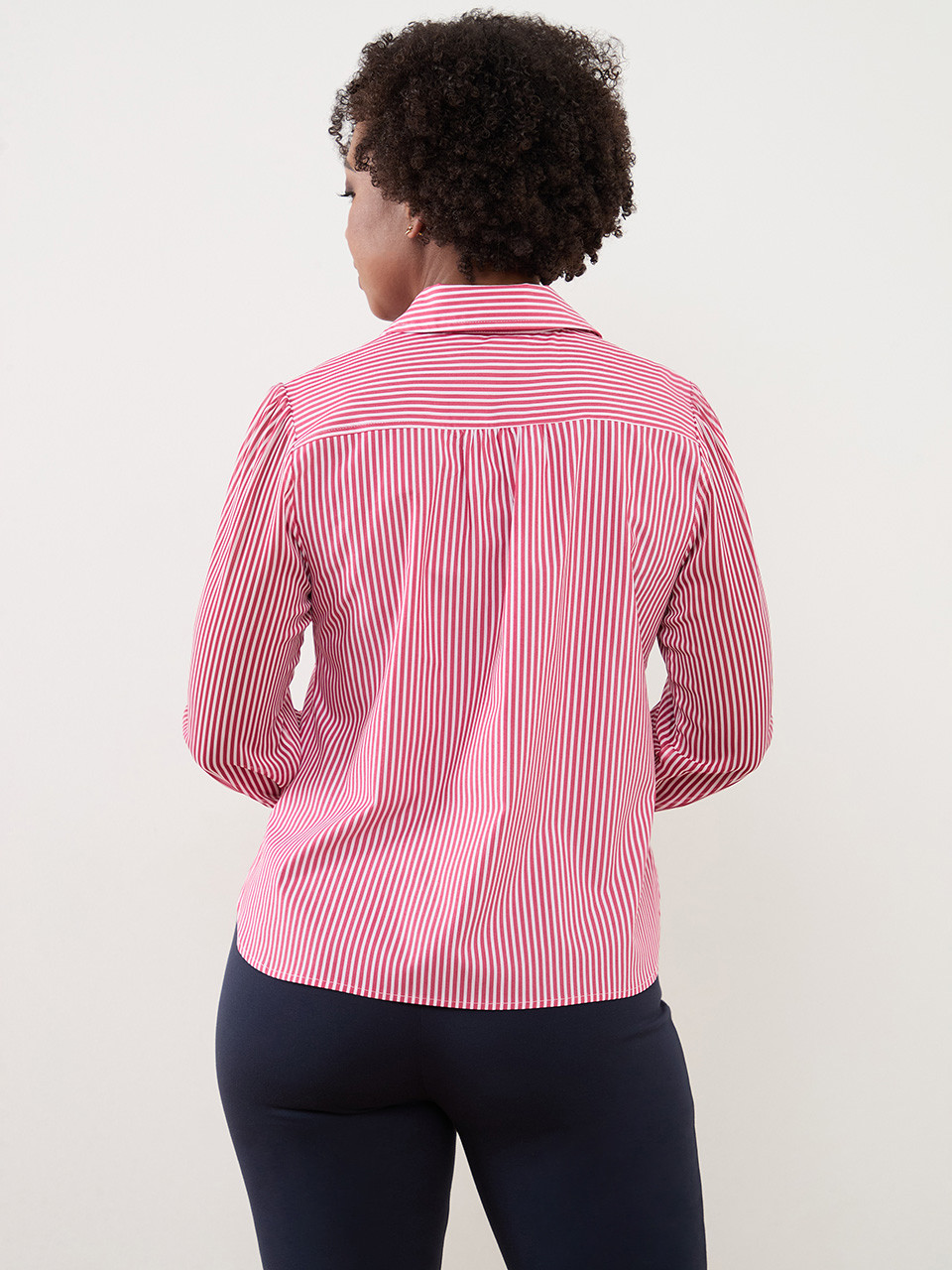 Petite Relaxed Fit Striped Shirt