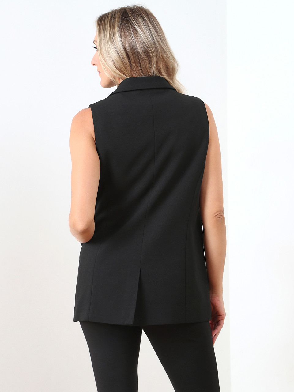 Scuba Crepe Mid-Length Vest