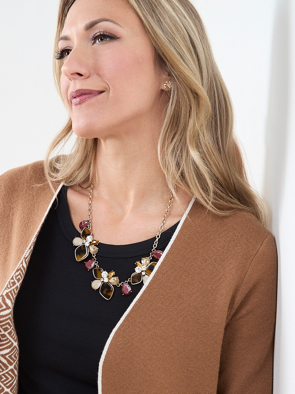 Short Gold Statement Necklace