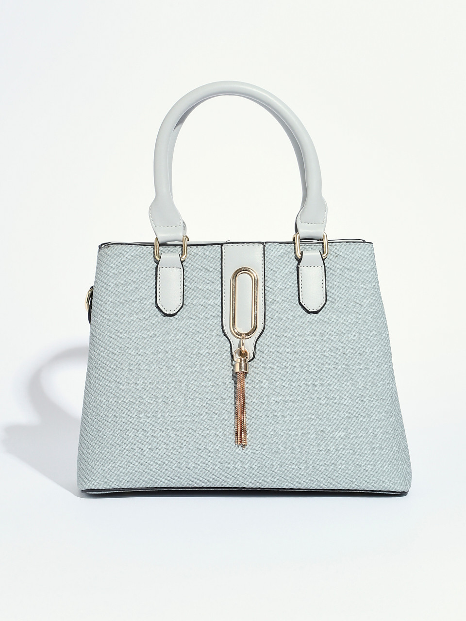 Textured Cornflower Blue Handbag