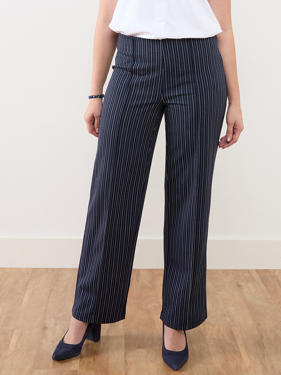 Trisha Scuba Crepe Wide Leg Pant