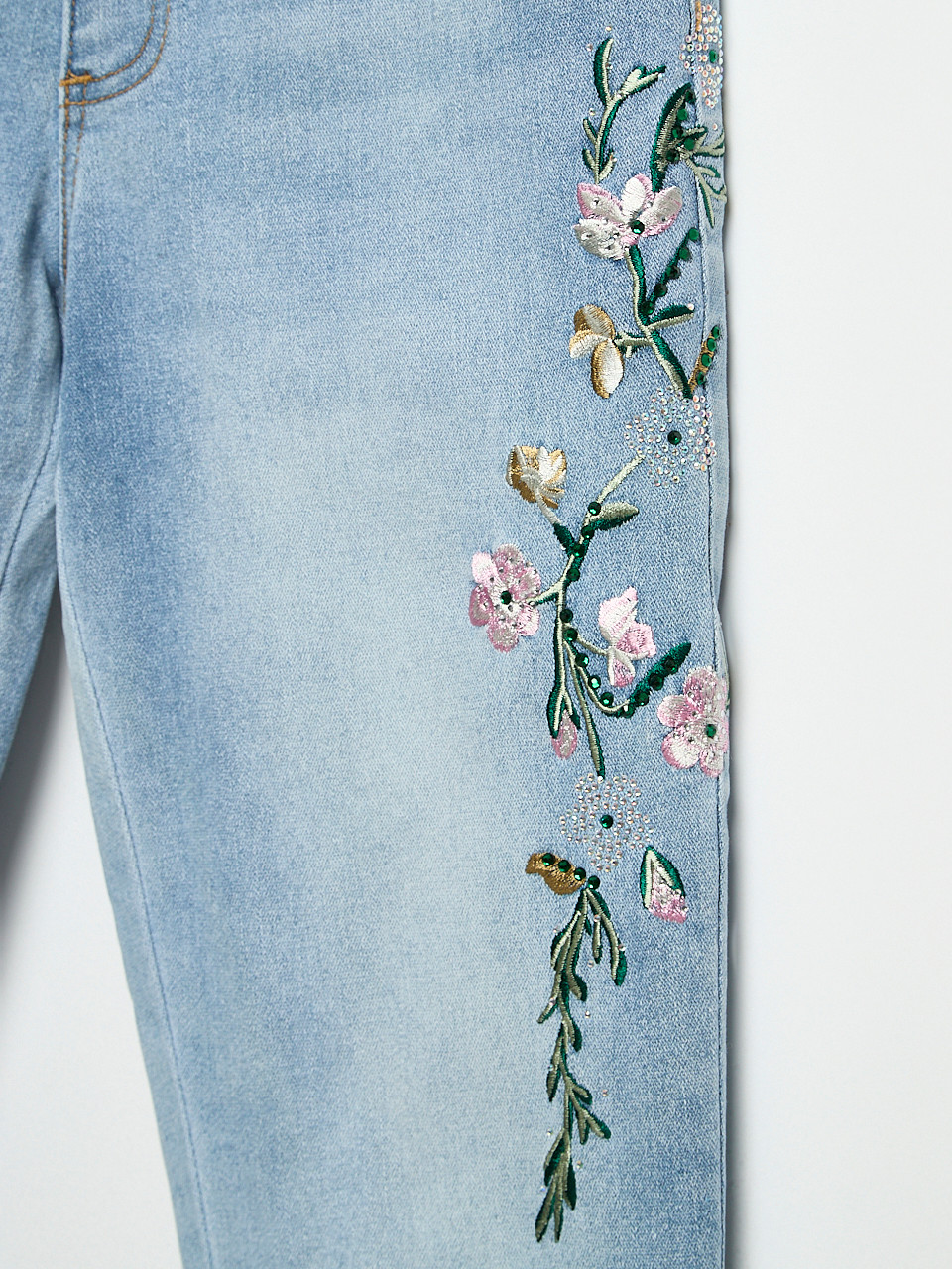 Blake Dusty Pink Floral Ankle Jean