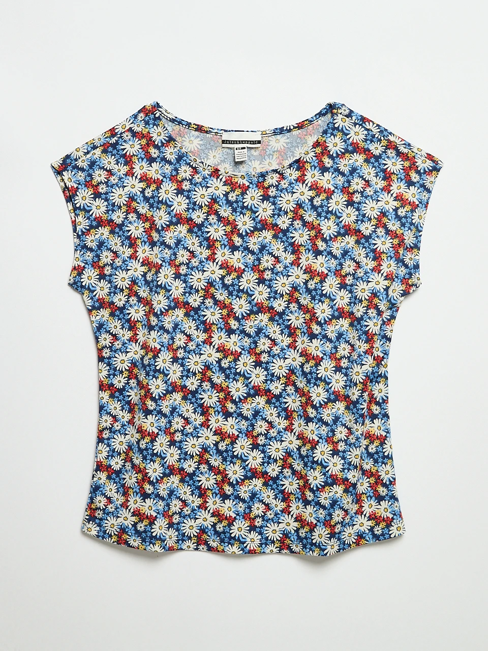 Jules & Leopold - Cap Sleeve Crepe Knit Top