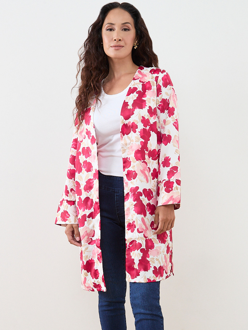 Petite Floral Print Topper
