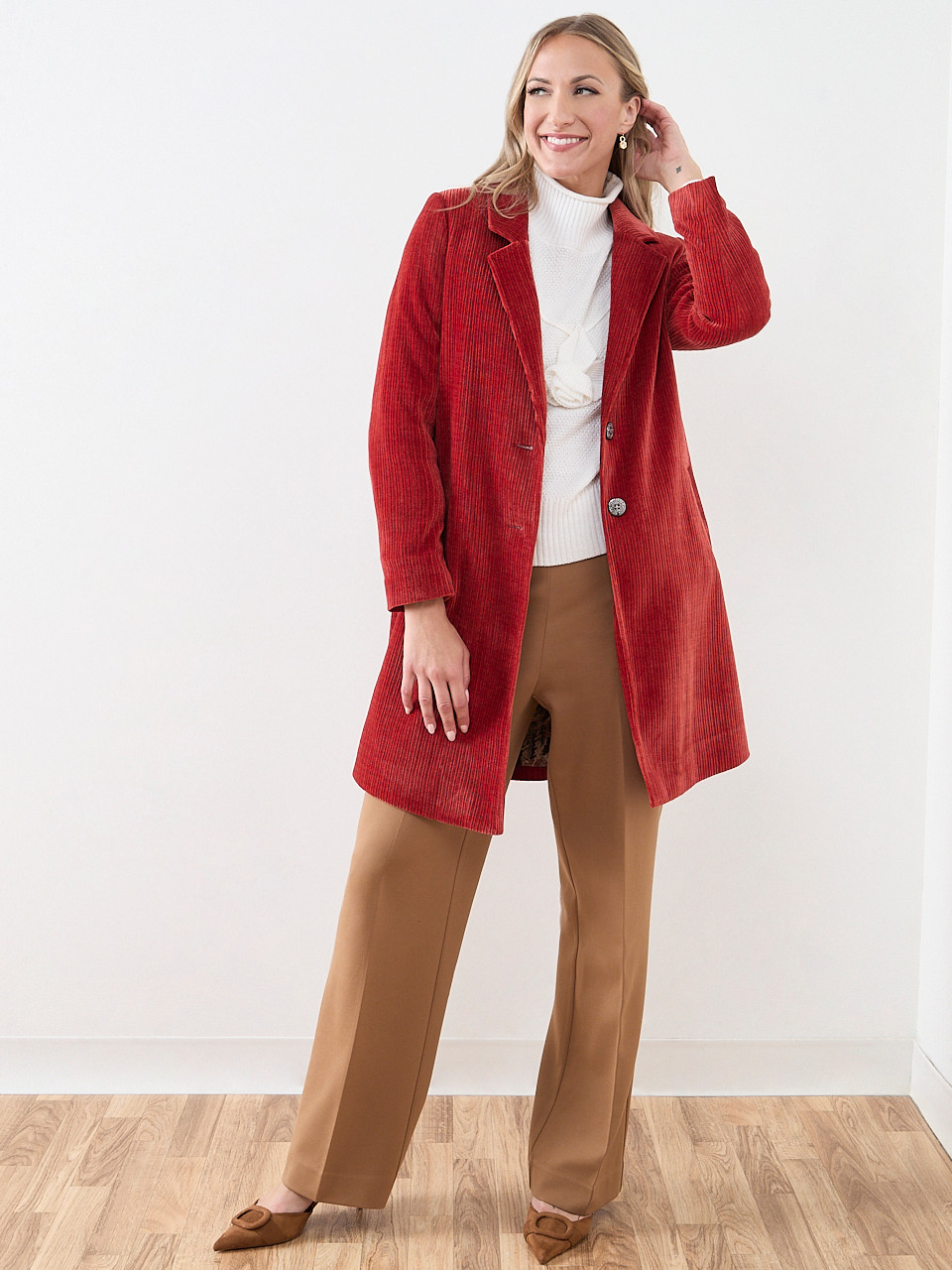 ⭐︎なるみ⭐︎ CORDUROY BATTING COAT Corduroy Coat - NEVA - Nina Kendosa