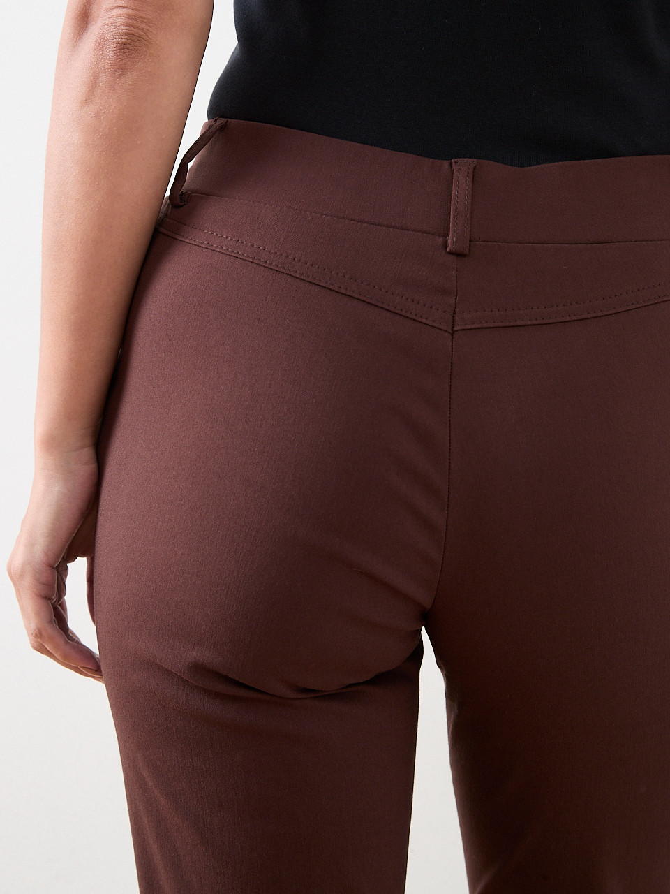 Emily Micro-Twill Slim Leg Pant