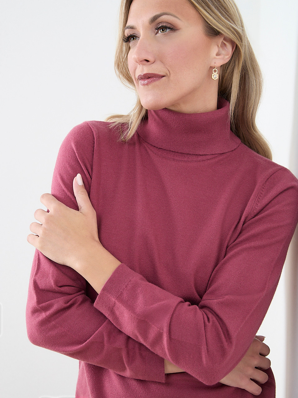 Essential Long Sleeve Soft Turtleneck Sweater