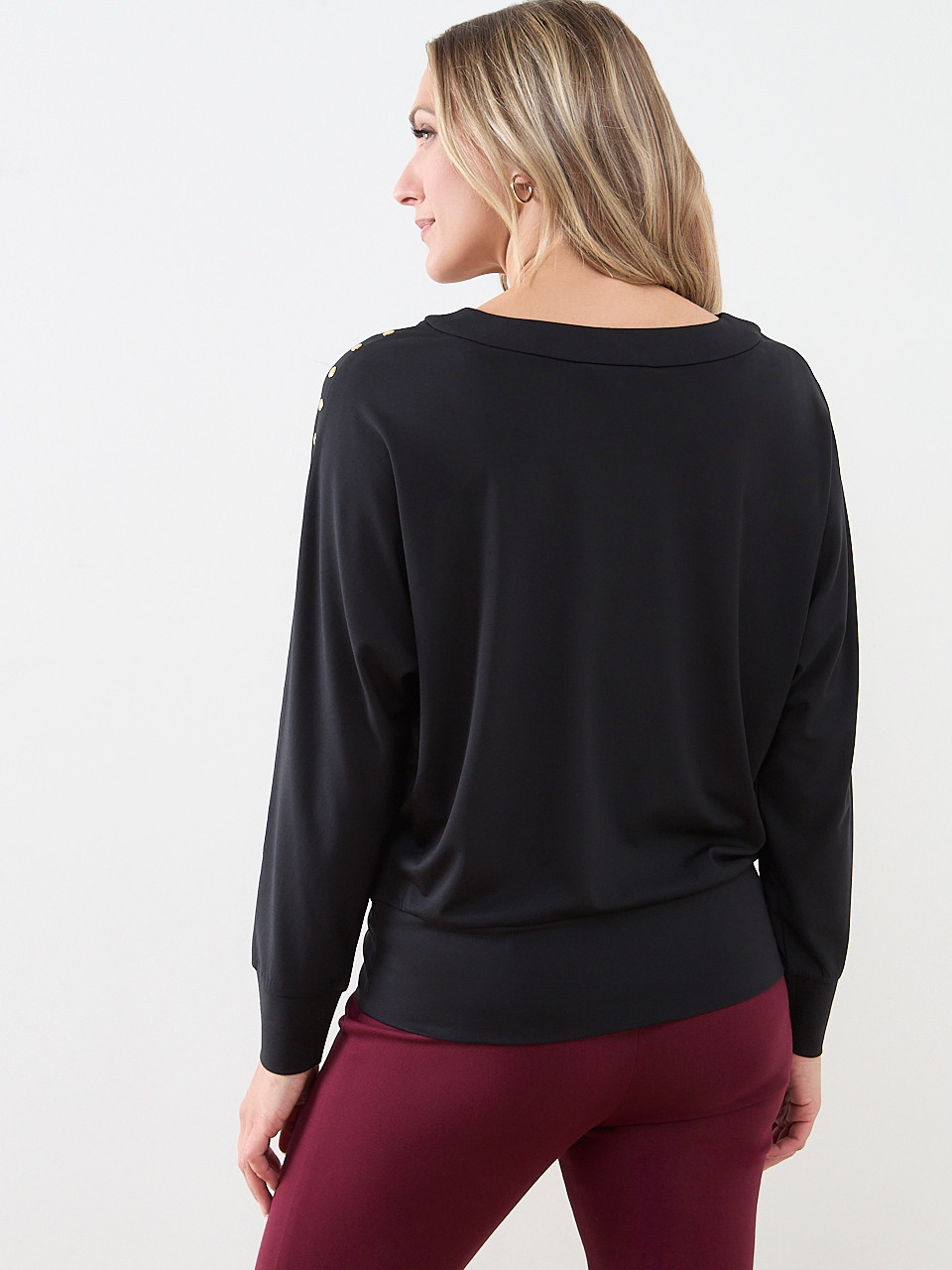 Gold-Studded-Trim Top