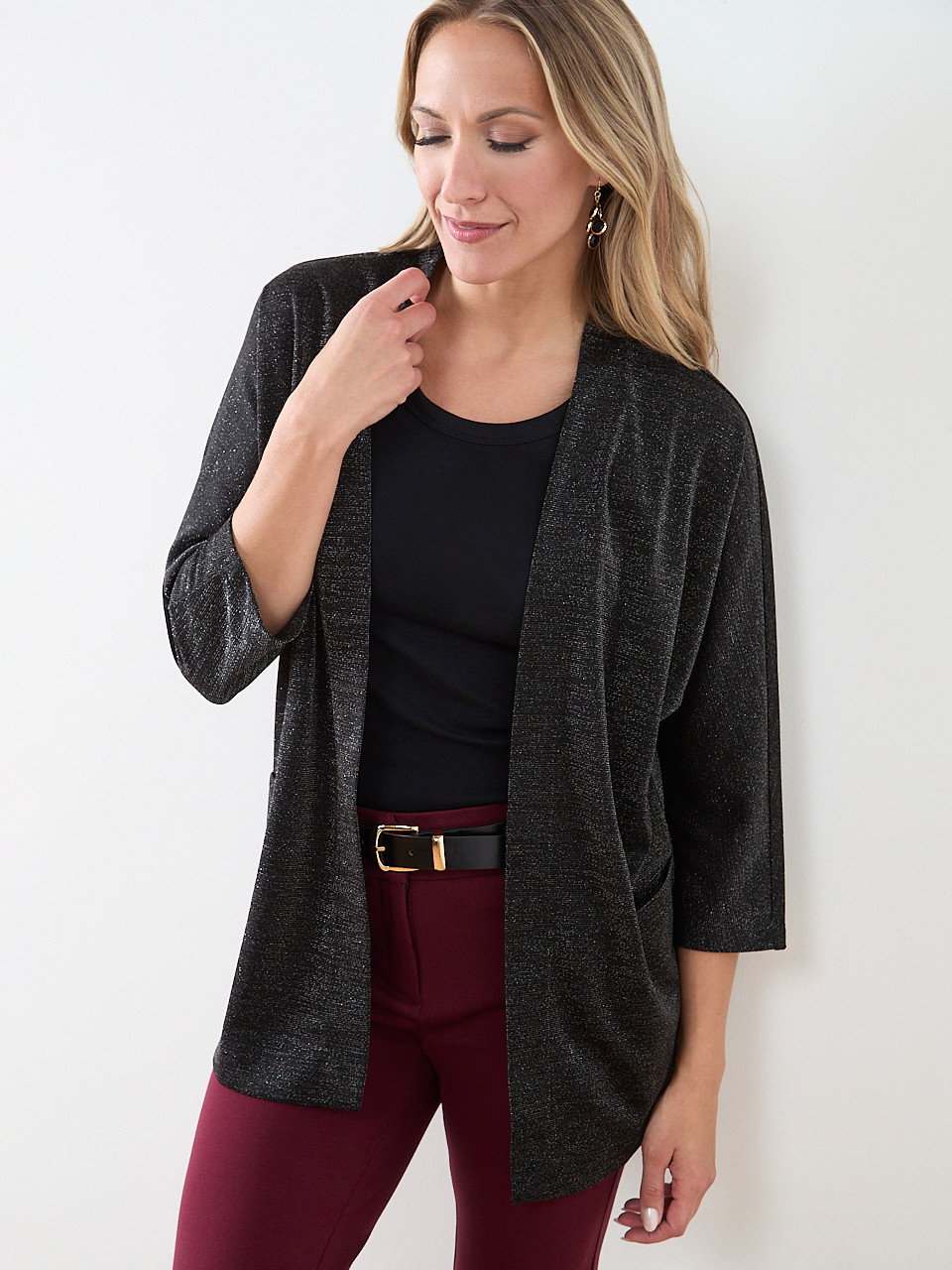 Lightweight Shimmer Cardigan