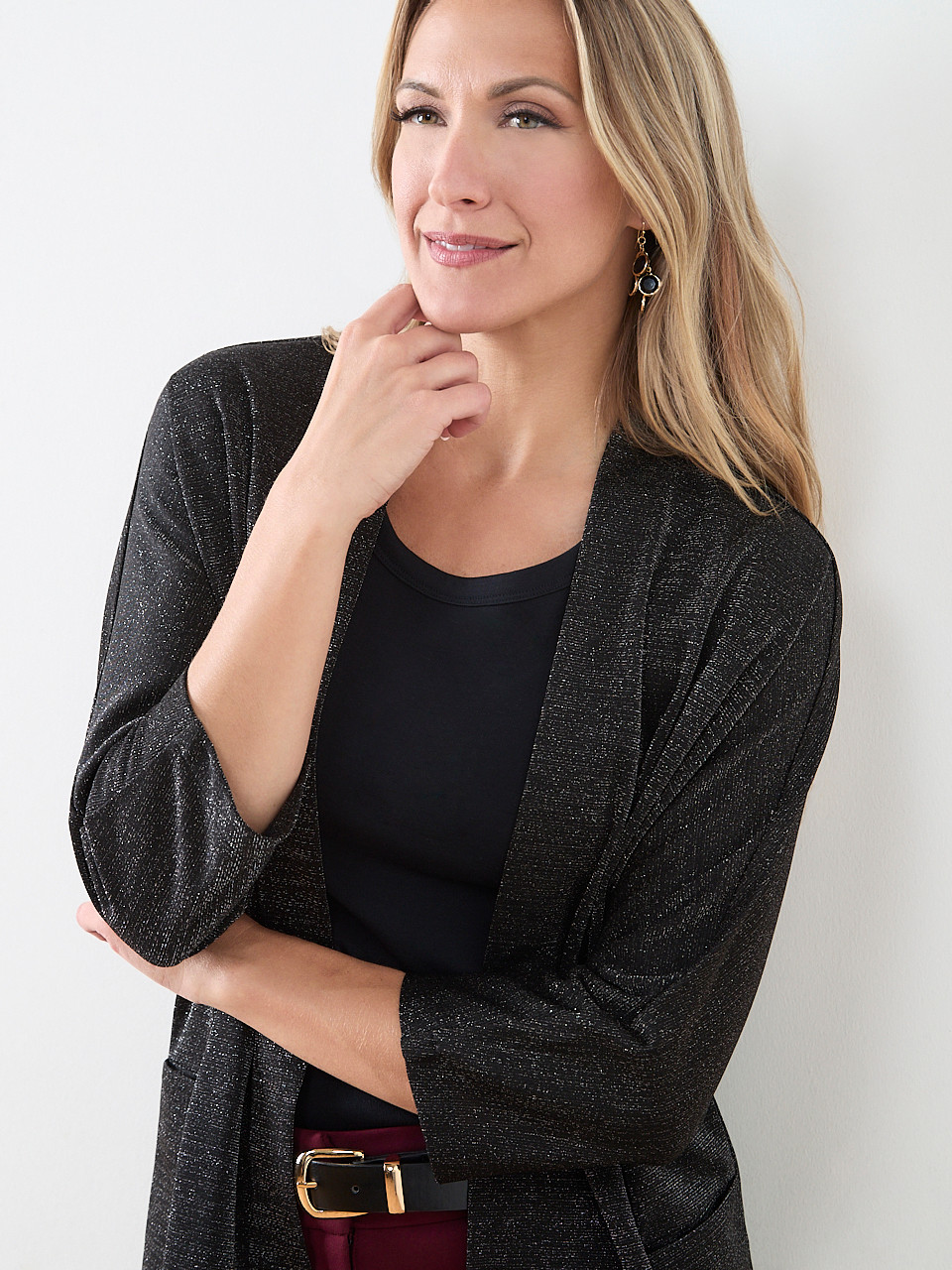 Lightweight Shimmer Cardigan