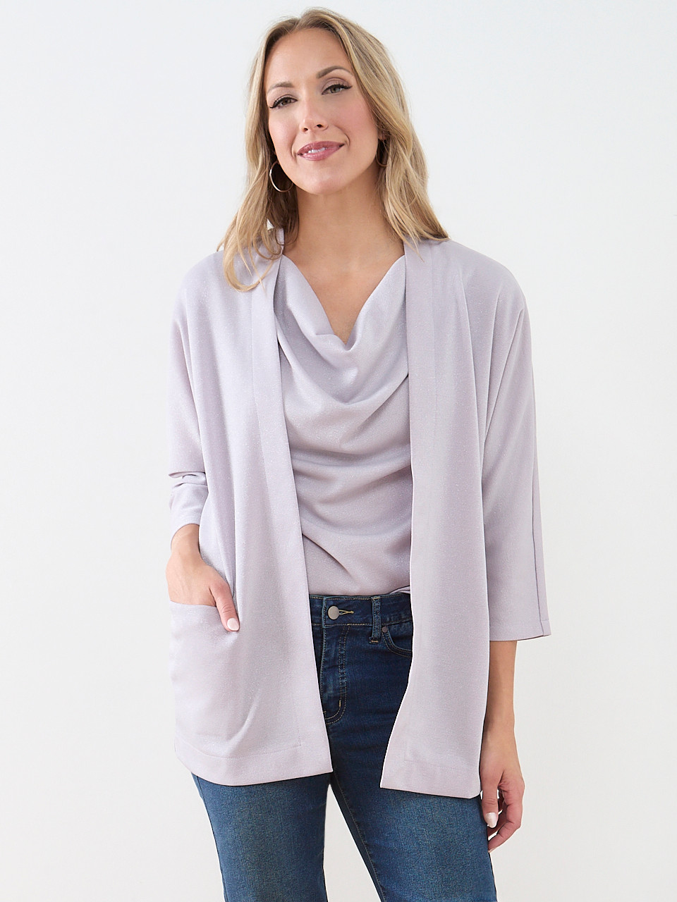 Lightweight Shimmering Cardigan
