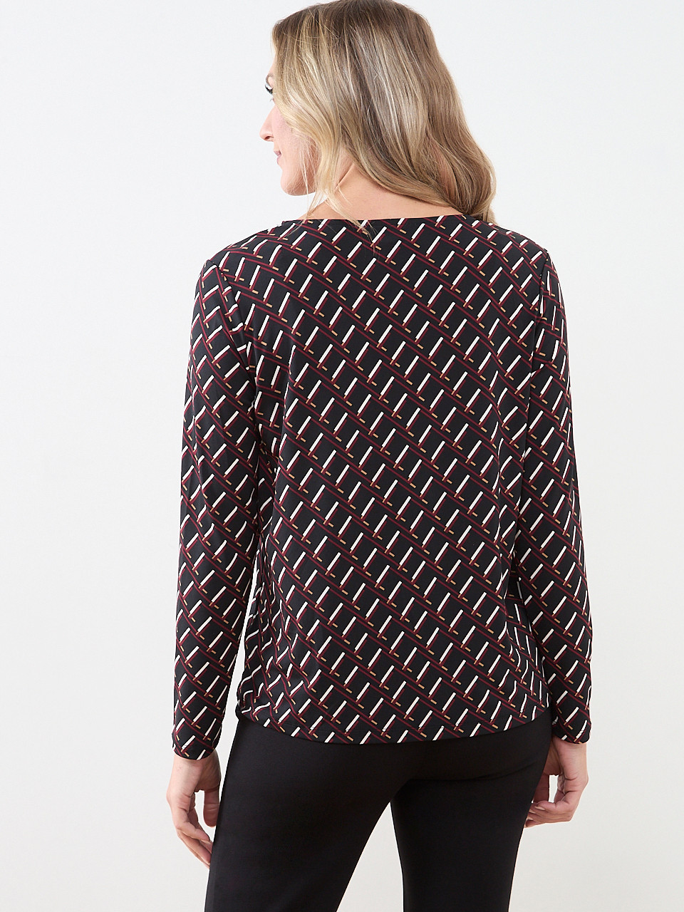 Long Sleeve Hardware-Detail Top