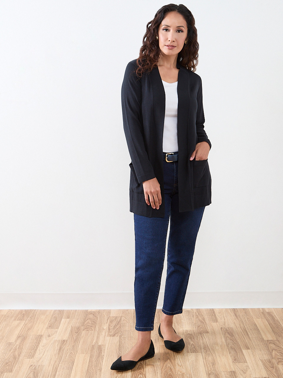 Long Sleeve Knit Cardigan with Pockets