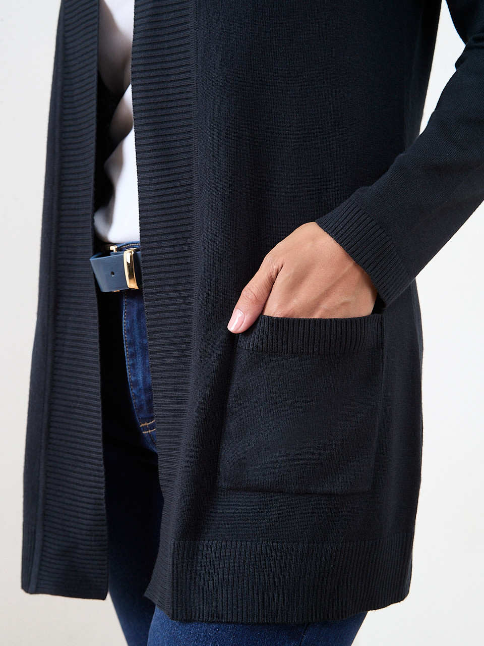 Long Sleeve Knit Cardigan with Pockets