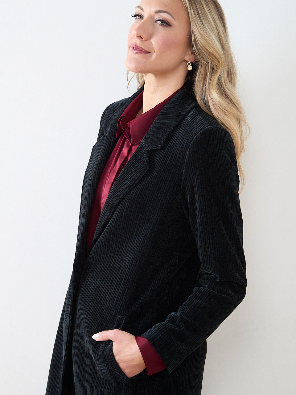 Luxe Corduroy Top Coat | Cleo