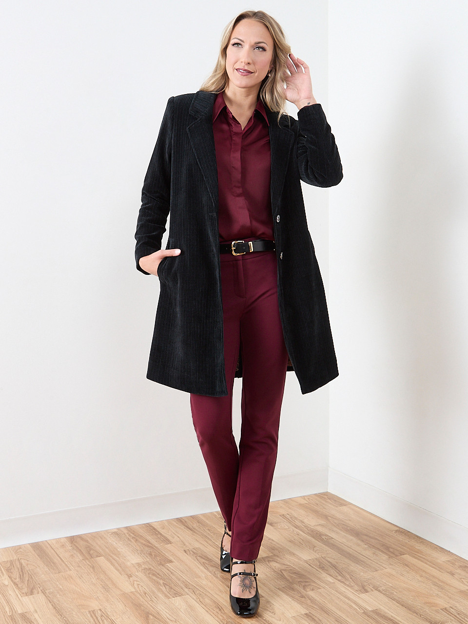Luxe Corduroy Top Coat | Cleo