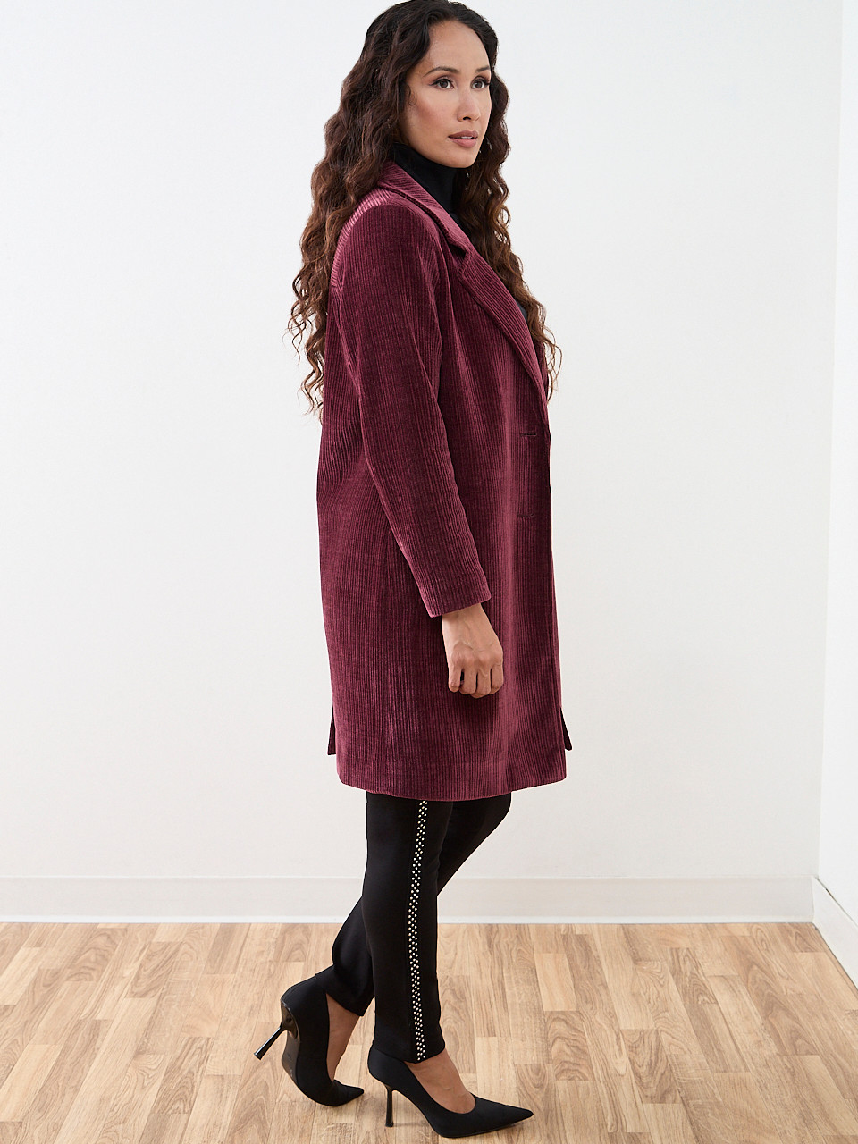 Luxe Corduroy Top- Coat